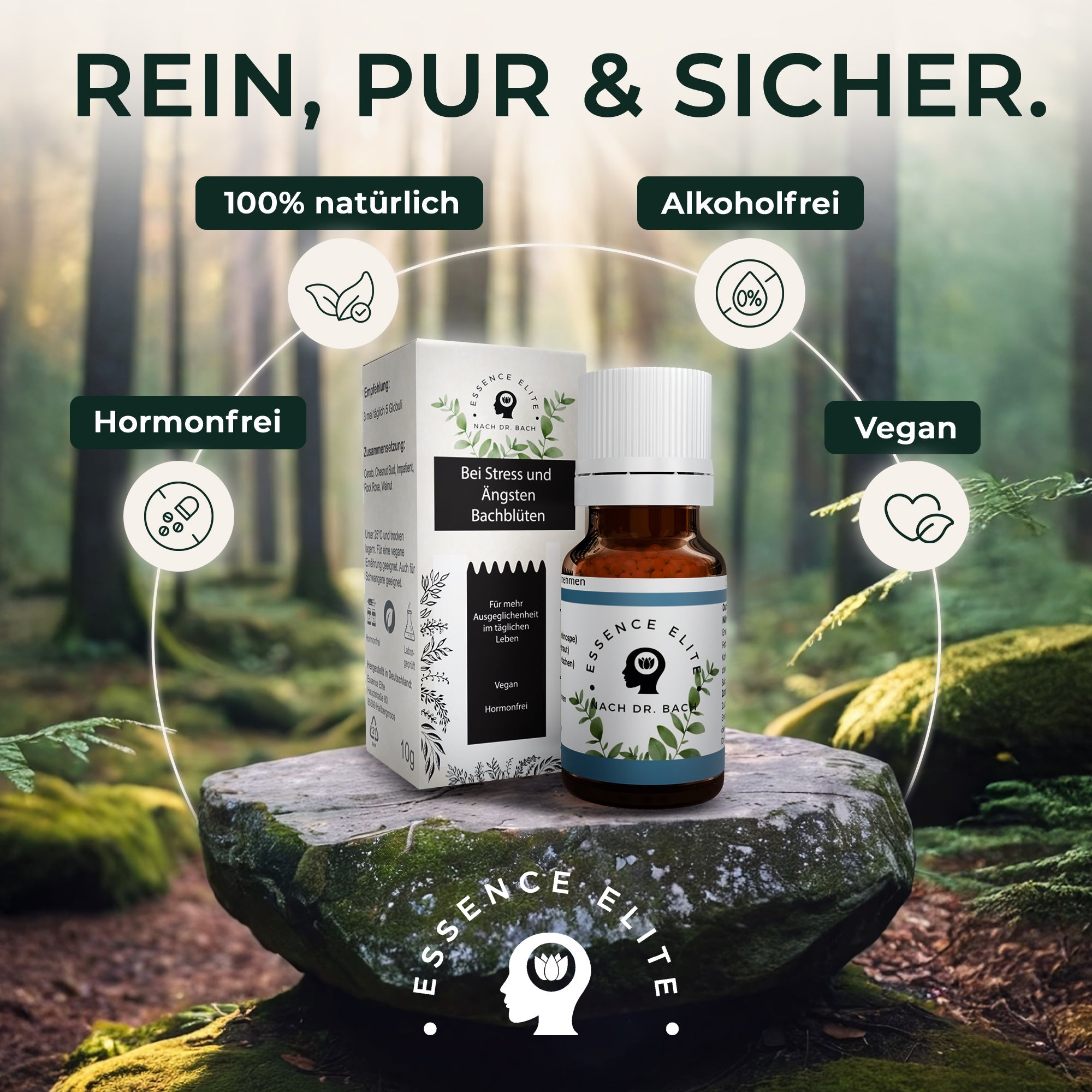 Bachblüten - Globuli bei Stress und Ängste - Essence Elite