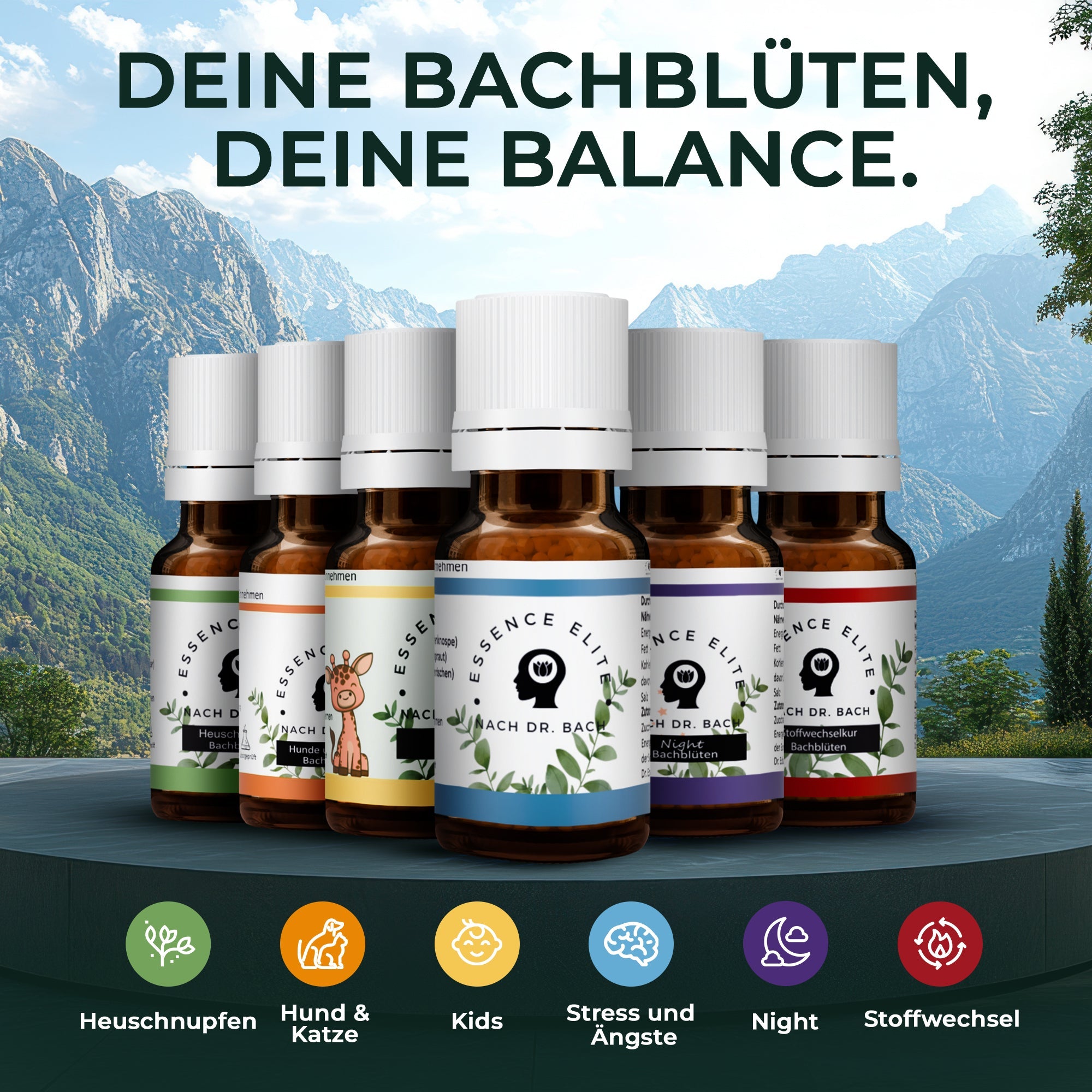 Bachblüten - Globuli bei Stress und Ängste - Essence Elite