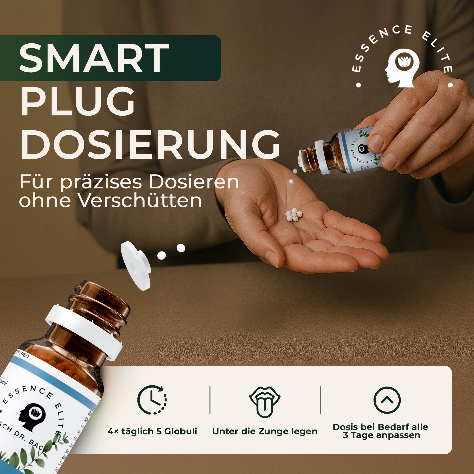 Bachblüten - Globuli bei Stress und Ängste - Essence Elite