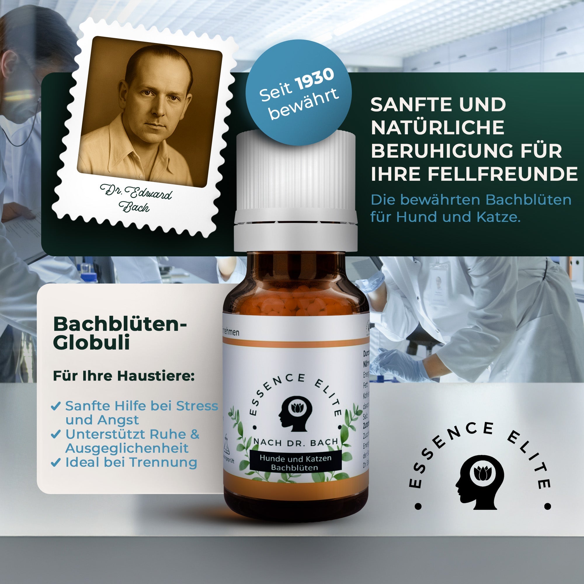 Bachblüten - Globuli Panik - Stop für Hunde - Essence Elite