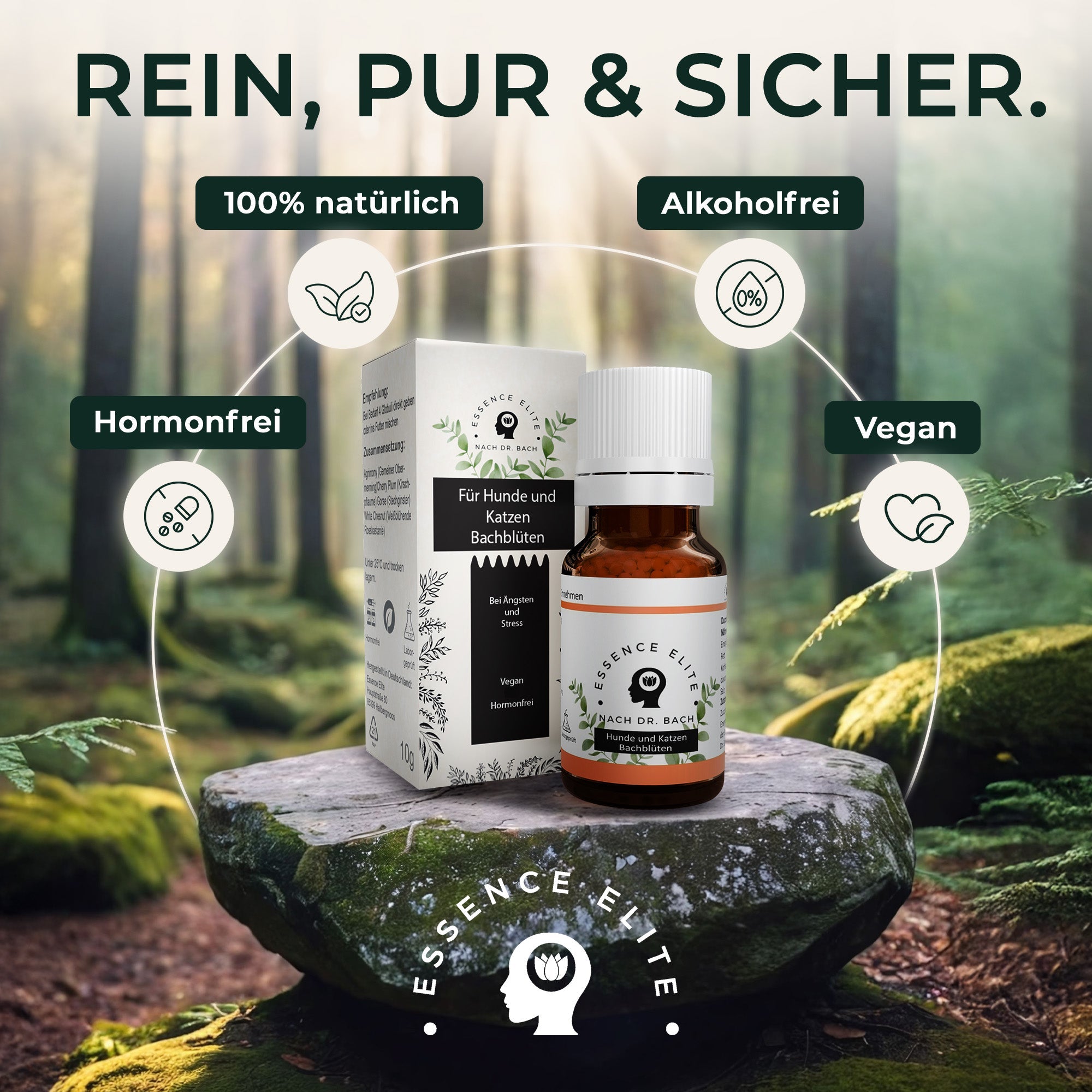 Bachblüten - Globuli Panik - Stop für Hunde - Essence Elite